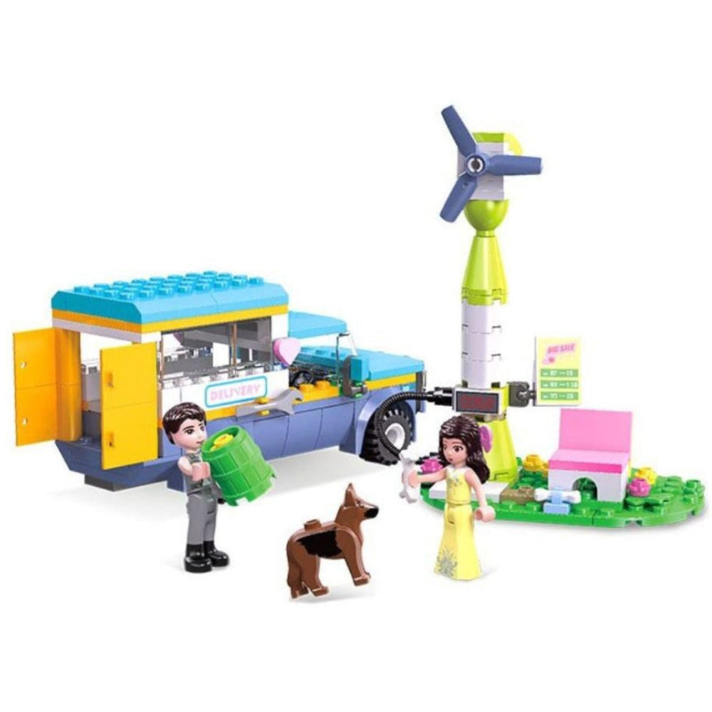 Dream Town Delivery Truck & Charging Station Blocks – 236 Pieces