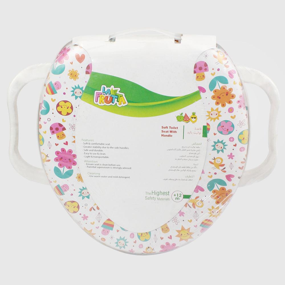 La Frutta Soft Toilet Seat With Handles (Flowers) - Ourkids - La Frutta