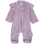 Lavender Velvet Baby Footie - Ourkids - Ourkids