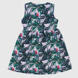 Leafy Sleeveless Dress - Ourkids - Ourkids