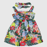 Leafy Sleeveless Dress - Ourkids - Quokka