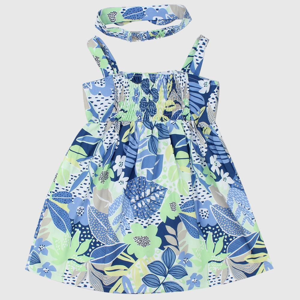 Leafy Sleeveless Dress - Ourkids - Quokka