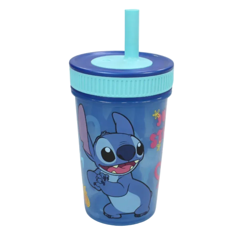 Leak Proof Silicone Straw Tumbler 465 ml Frozen - Ourkids - Stor