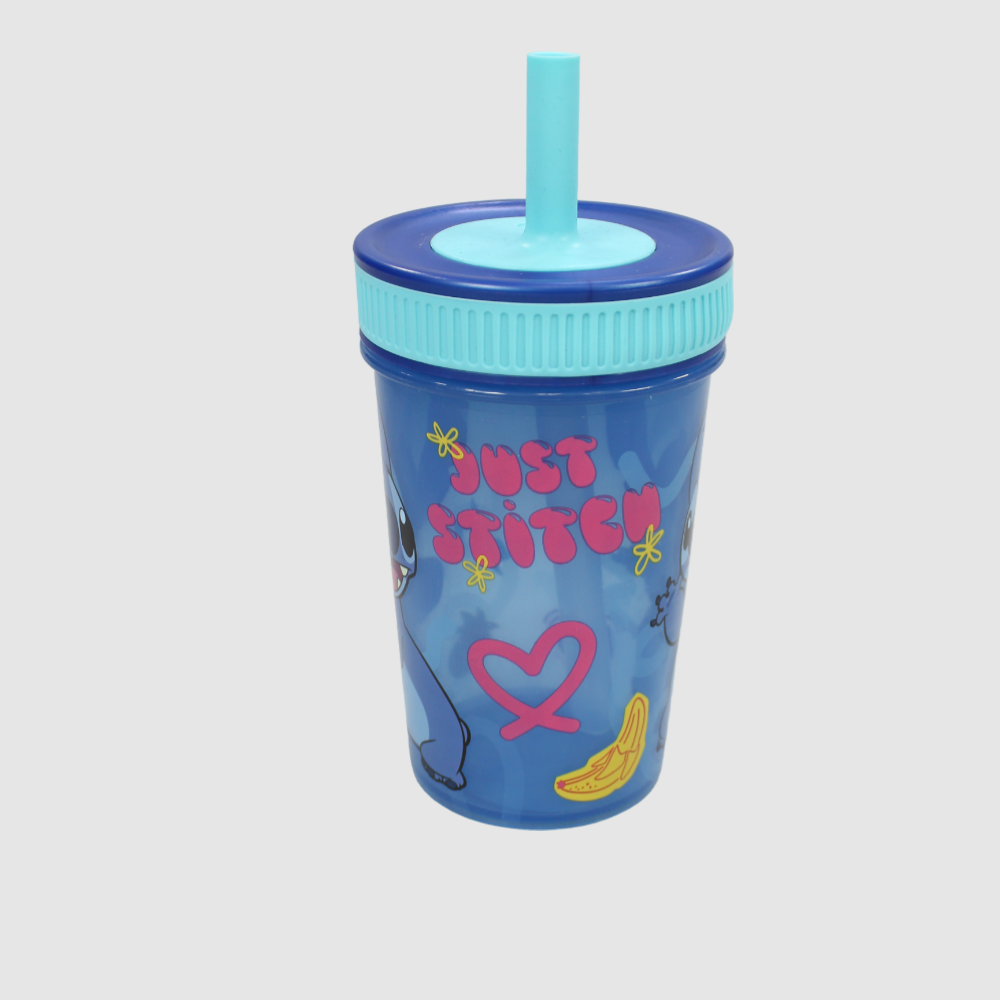 Leak Proof Silicone Straw Tumbler 465 ml Frozen - Ourkids - Stor