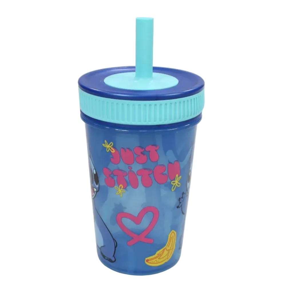 Leak Proof Silicone Straw Tumbler 465 ml Frozen - Ourkids - Stor