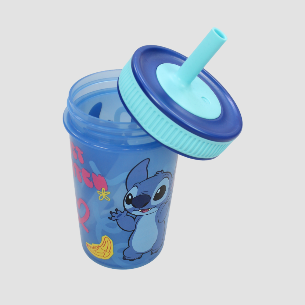 Leak Proof Silicone Straw Tumbler 465 ml Frozen - Ourkids - Stor