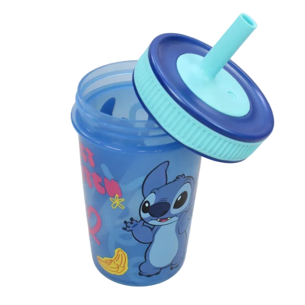 Leak Proof Silicone Straw Tumbler 465 ml Frozen - Ourkids - Stor