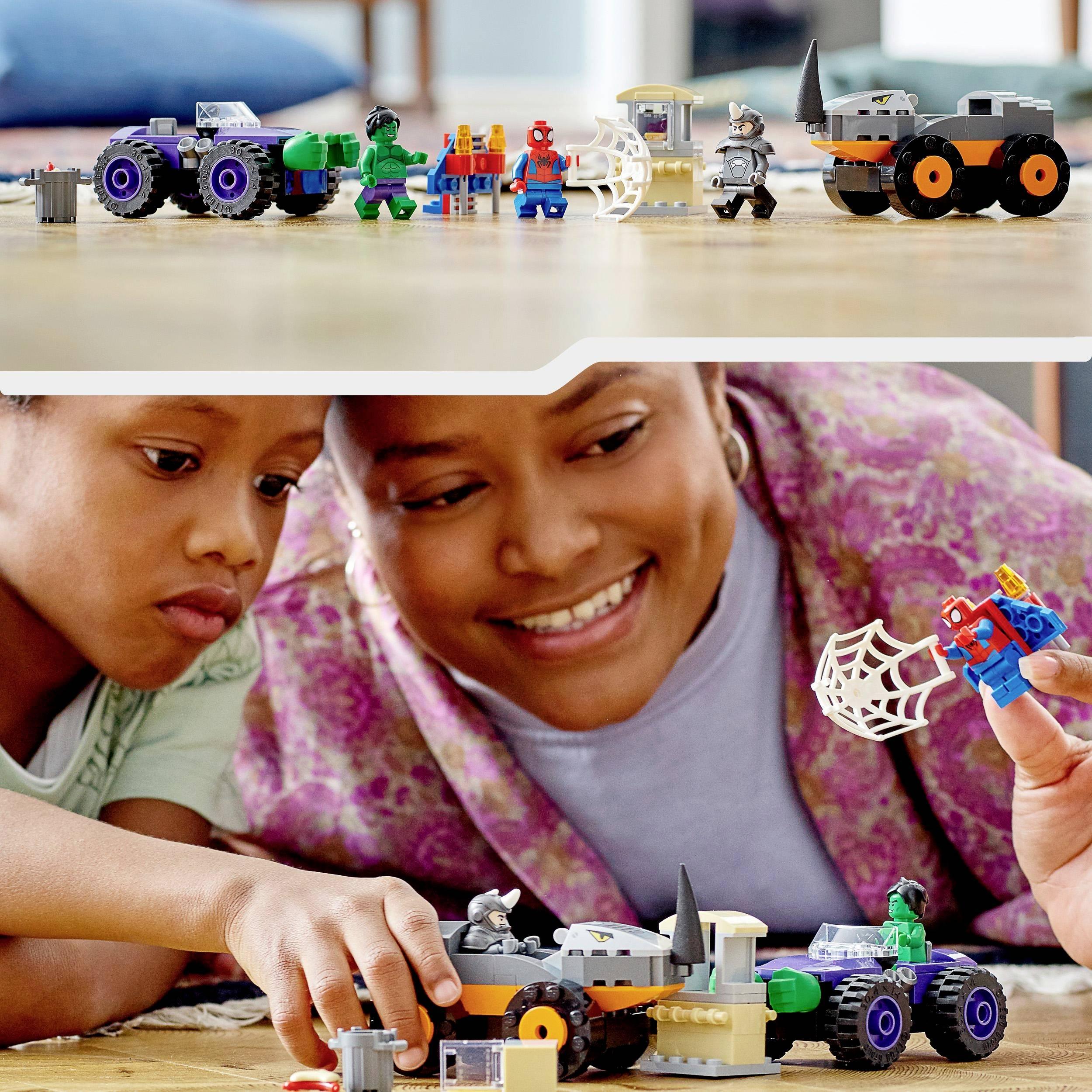 LEGO® MARVEL SUPER HEROES Hulks and Rhino's Truck Duel - Ourkids - Lego