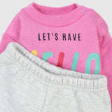 Let's Have Fun Long-Sleeved Fleeced Pajama - Ourkids - Al Sayad