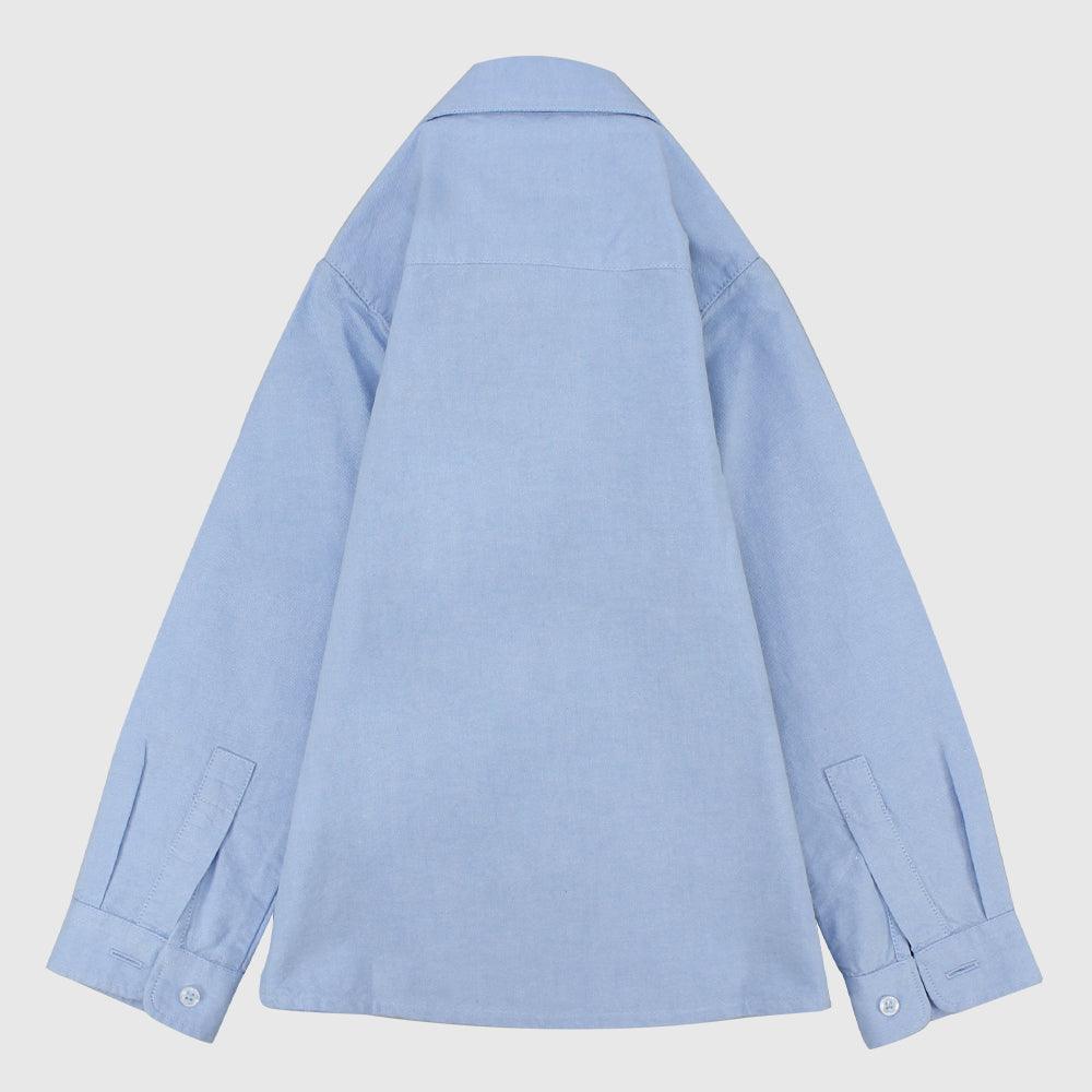 Light Blue Long-Sleeved Shirt - Ourkids - Pompelo