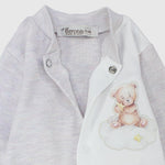 Light Purple Long-Sleeved Baby Footless Onesie - Ourkids - Berceau