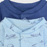 Lighthouse & Whale Long-Sleeved Baby Footie (Pack Of 2) - Ourkids - Al Sayad