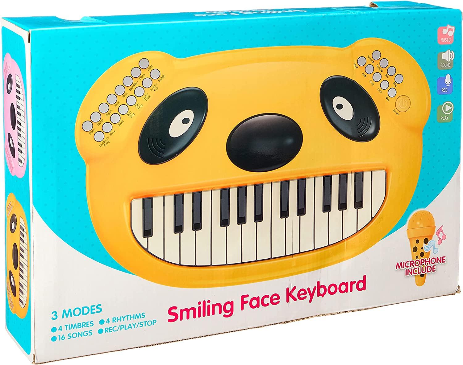 Lija Smiling Face Shaped Keyboard with Microphone - Ourkids - Milano