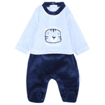 Lion Head Velvet Baby Footie - Ourkids - Ourkids