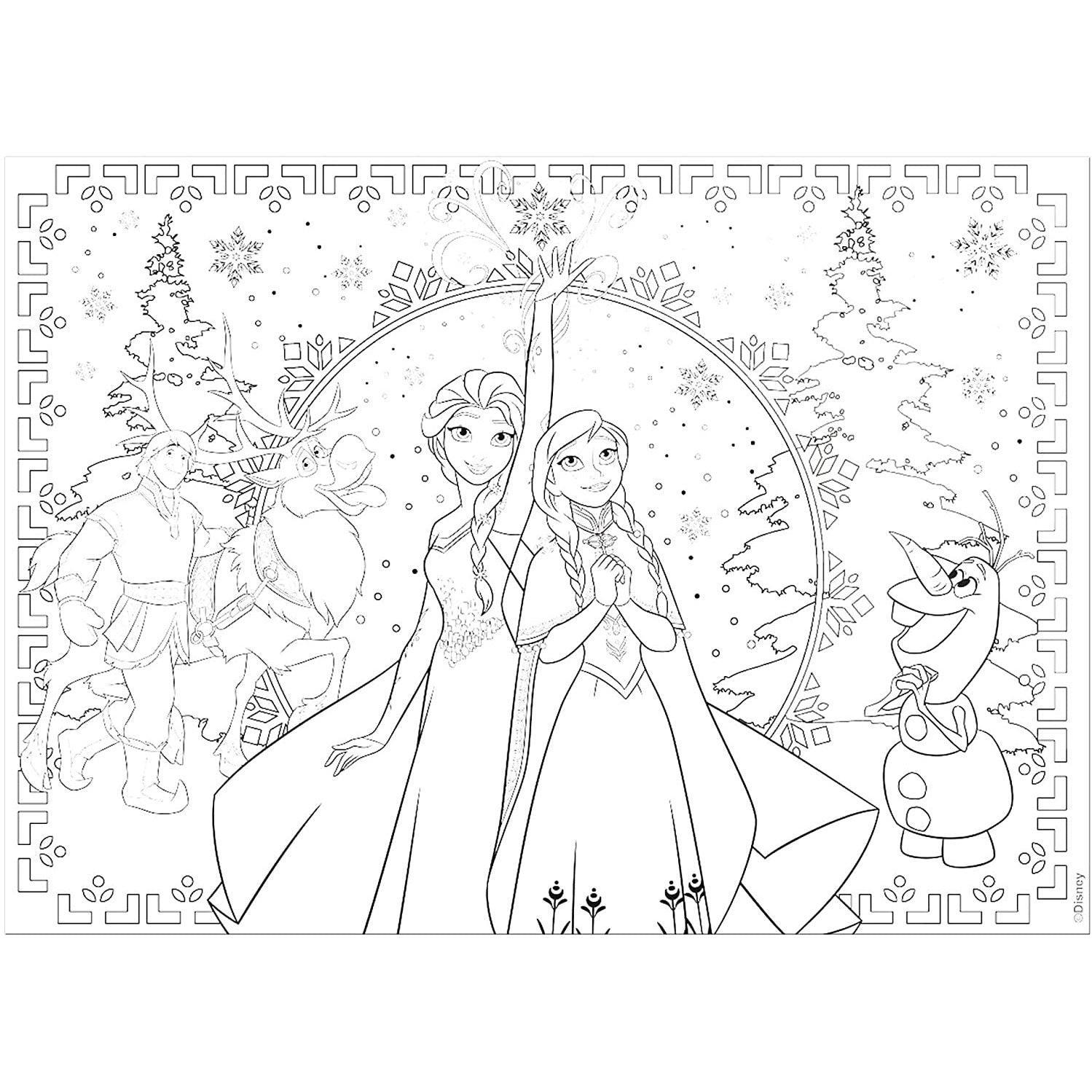 Lisciani 2-In-1 Disney Frozen Double Side Puzzle For Girls – 250 Pieces - Ourkids - Lisciani