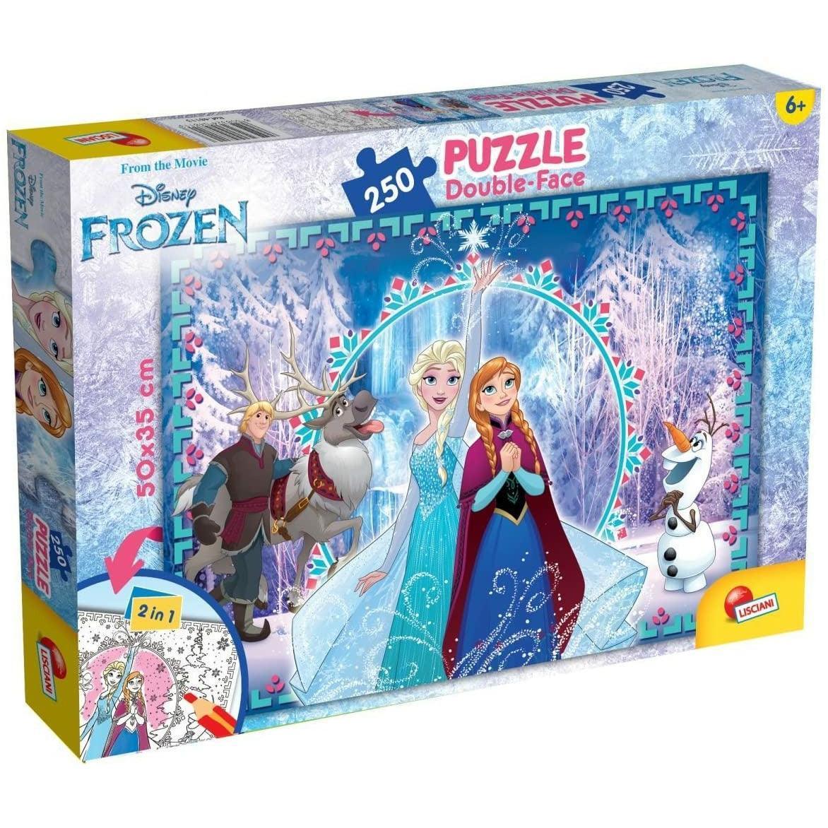 Lisciani 2-In-1 Disney Frozen Double Side Puzzle For Girls – 250 Pieces - Ourkids - Lisciani