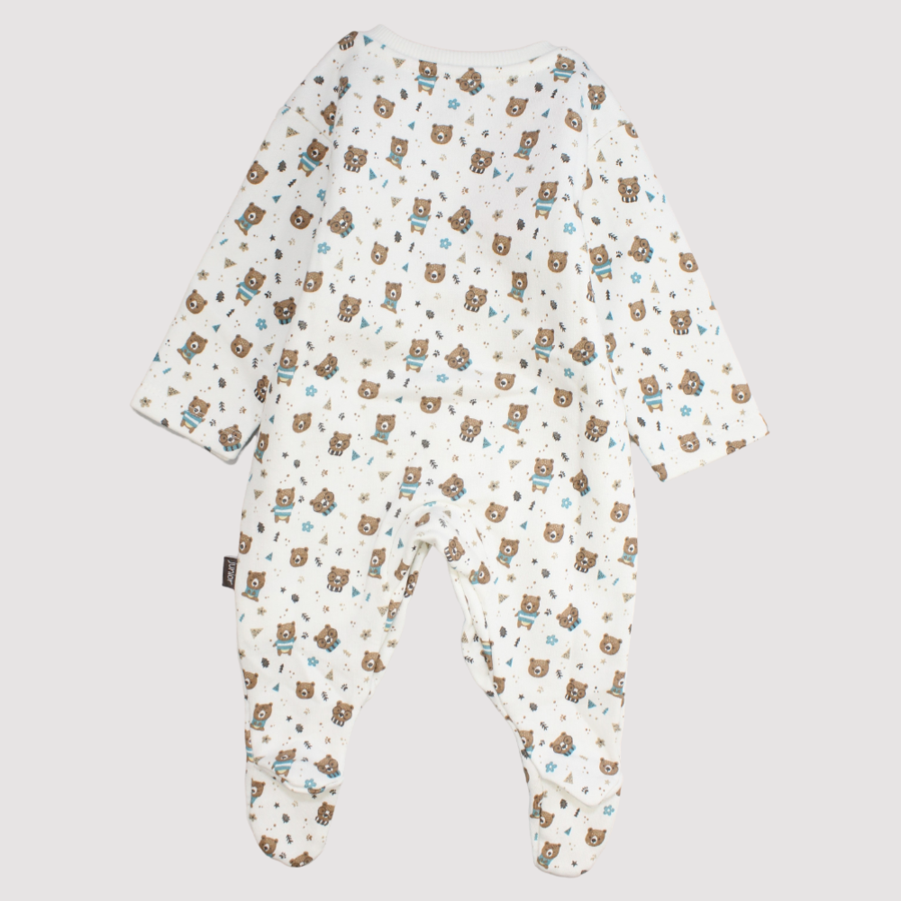 Little Bears Long-Sleeved Baby Footie - Ourkids - Junior