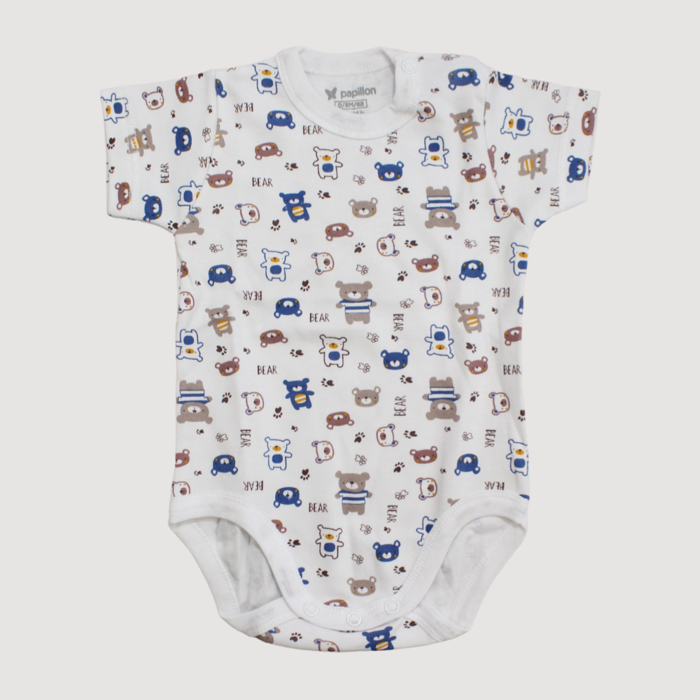 Little Bears Short-Sleeved Underwear Bodysuit - Ourkids - Papillion