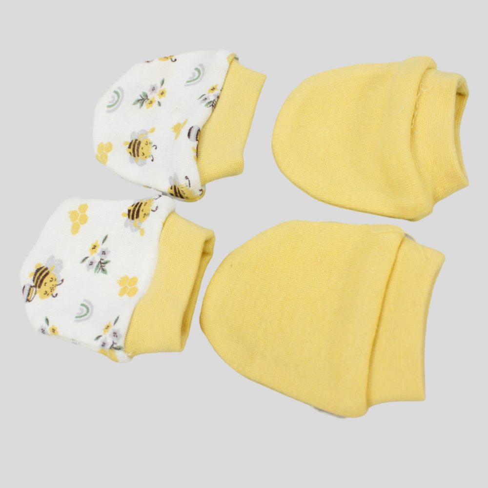 Little Bees Baby Mittens - Ourkids - Junior