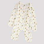 Little Bees Long-Sleeved Baby Footie - Ourkids - Junior