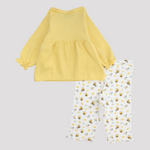 Little Bees Long-Sleeved Fleeced Pajama - Ourkids - Junior