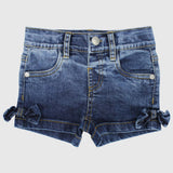 Little Bows Jean Shorts - Ourkids - Quokka