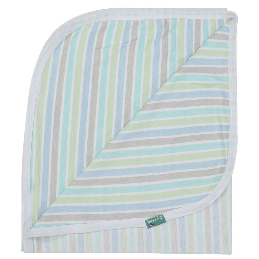 Little Bunny Blue Baby Blanket - Ourkids - Berceau