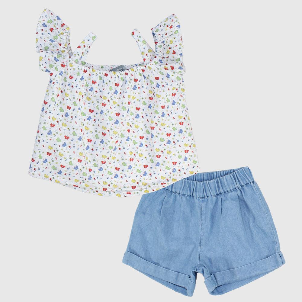 Little Butterflies 2-Piece Outfit Set - Ourkids - Pompelo