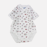 Little Butterflies Short-Sleeved Wrap Over Bodysuit - Ourkids - Papillion