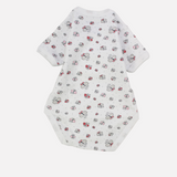 Little Butterflies Short-Sleeved Wrap Over Bodysuit - Ourkids - Papillion