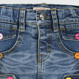 Little Buttons Jean Skirt - Ourkids - Quokka