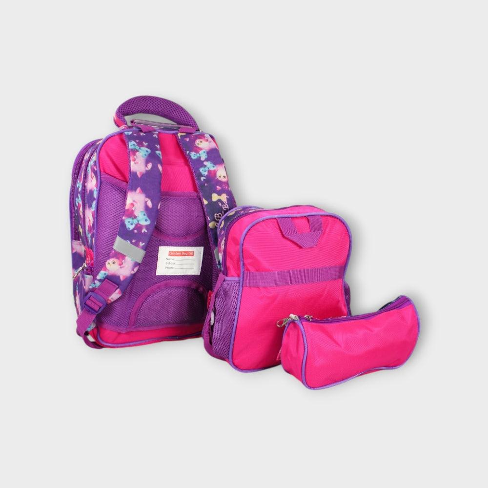 Little Charmers 15 Inches School Set - Ourkids - Golden Bag