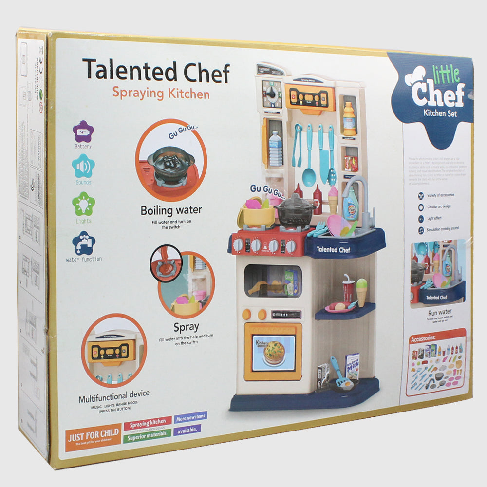 Little Chef - Talented Chef Spraying Kitchen Toy Set 65 Pieces - Ourkids - OKO