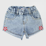 Little Flower Jean Shorts - Ourkids - Quokka