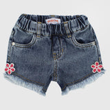 Little Flower Jean Shorts - Ourkids - Quokka