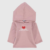 Little Heart Long-Sleeved Hooded T-Shirt - Ourkids - Playmore