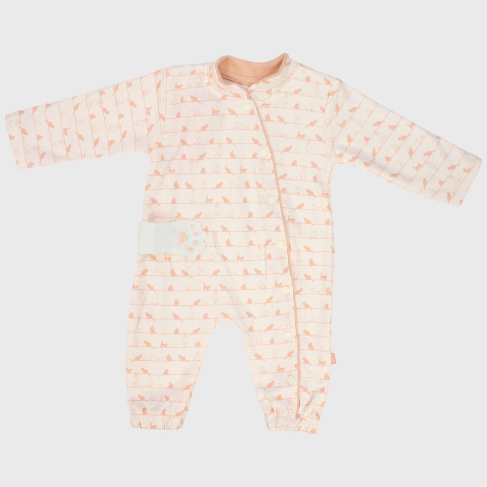 Little Kittens Long-Sleeved Footless Onesie - Ourkids - Junior