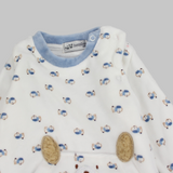 Little Puppies Long-Sleeved Baby Footie - Ourkids - Bumber