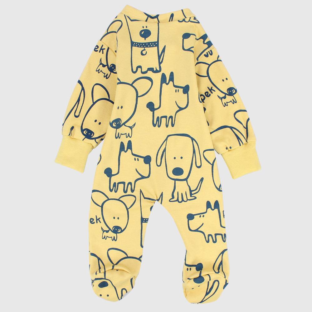 Little Puppies Long-Sleeved Baby Footie - Ourkids - JOKY