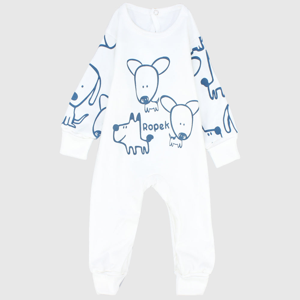 Little Puppies Long-Sleeved Footless Onesie - Ourkids - JOKY