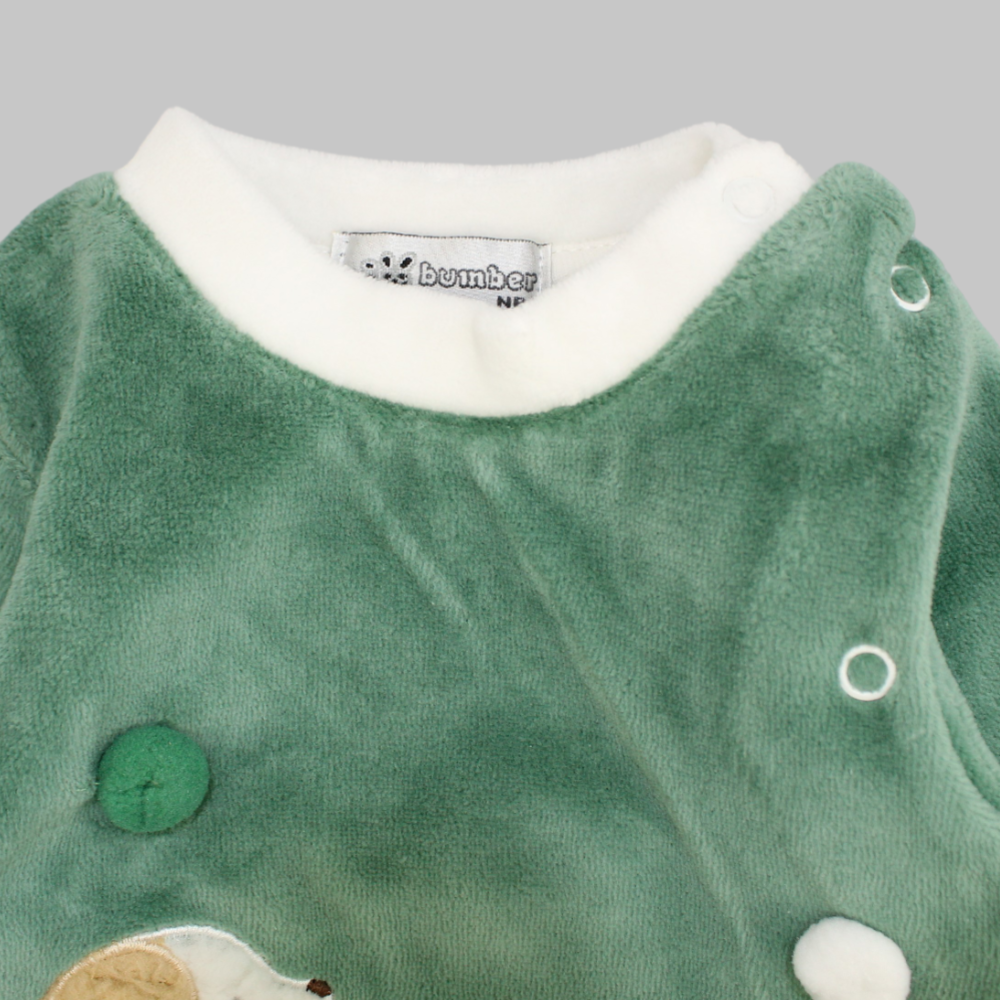 Little Puppy Long-Sleeved Baby Footie - Ourkids - Bumber