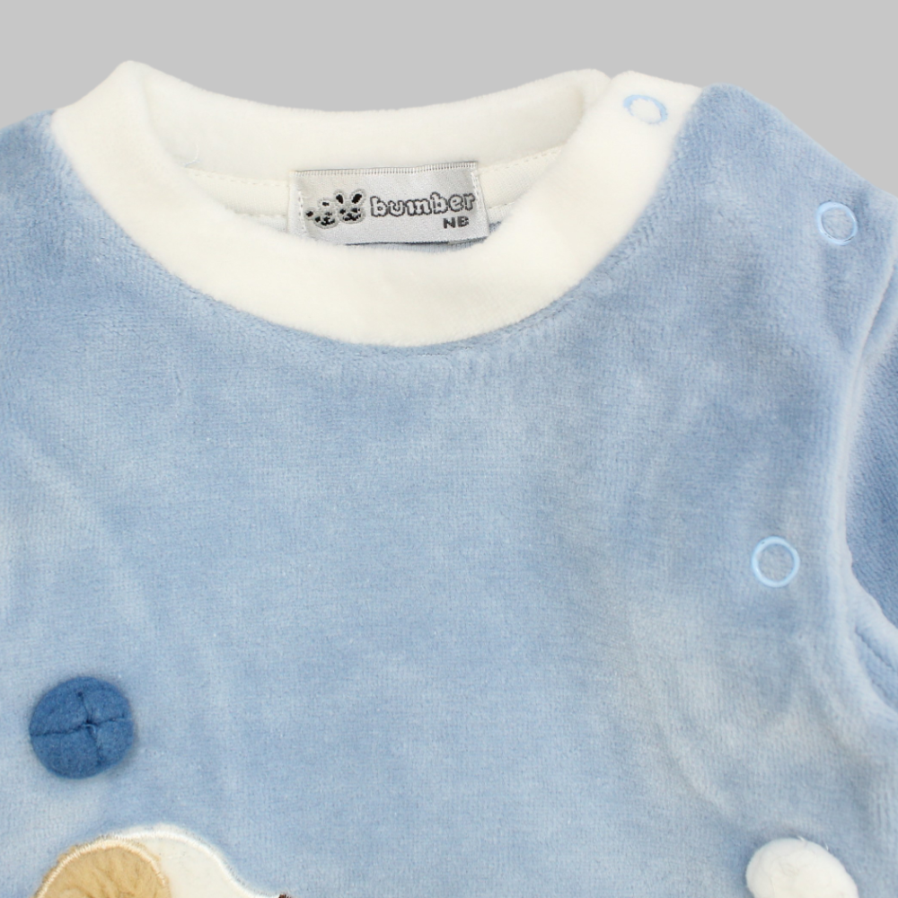 Little Puppy Long-Sleeved Baby Footie - Ourkids - Bumber