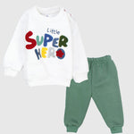 Little Super Hero Long-Sleeved Fleeced Pajama - Ourkids - JOKY