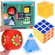 "Flip Brain" 3D Logic Puzzle Set 6*1 – Red