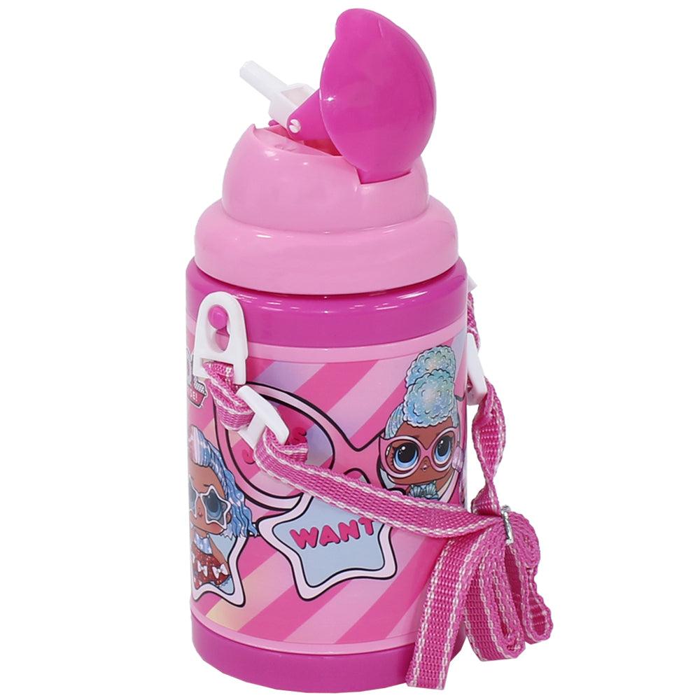 LOL Plastic Water Bottle with Strap 460ML - Ourkids - Rainbow Max