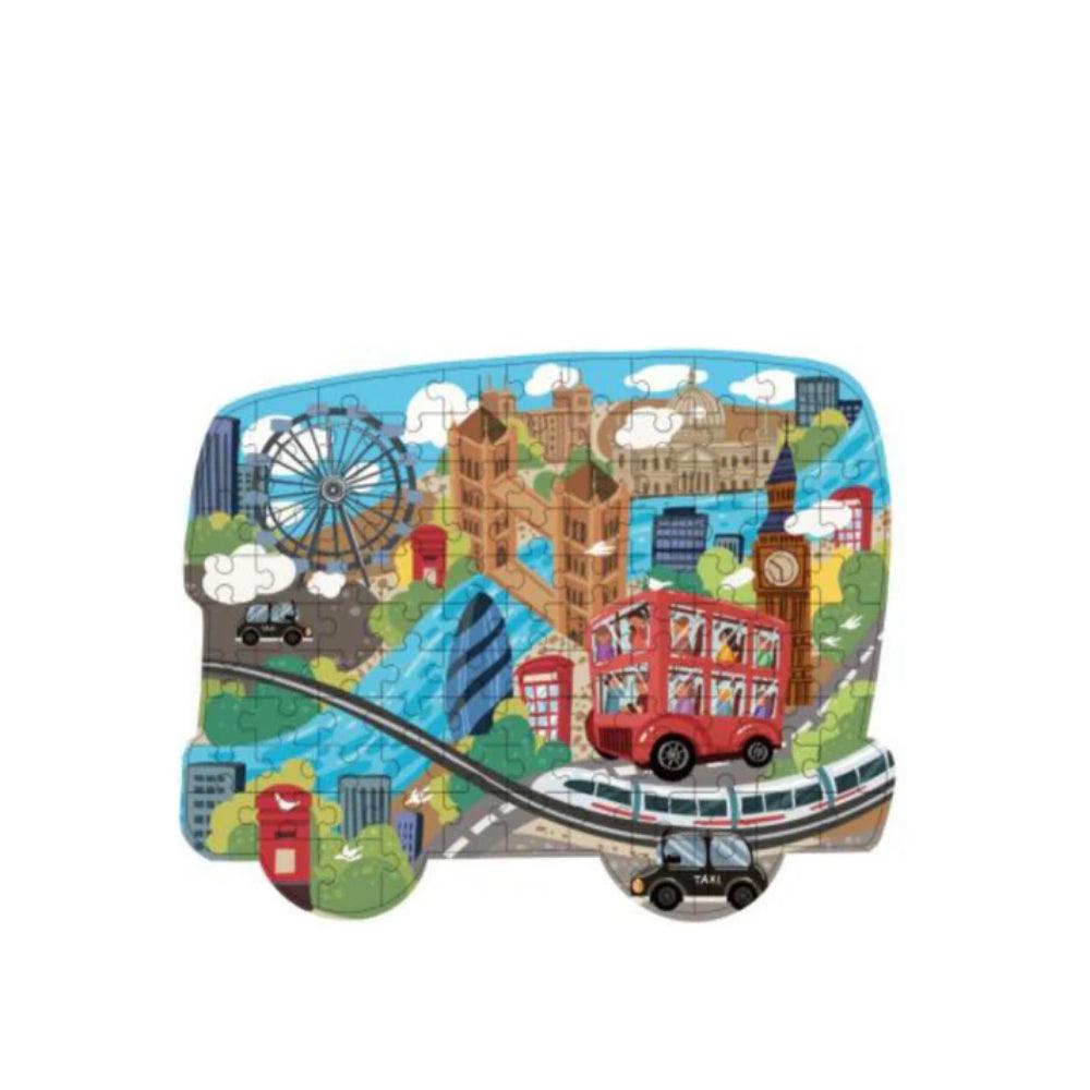 London Bus Puzzle (108 Pieces) - Ourkids - Hahowa