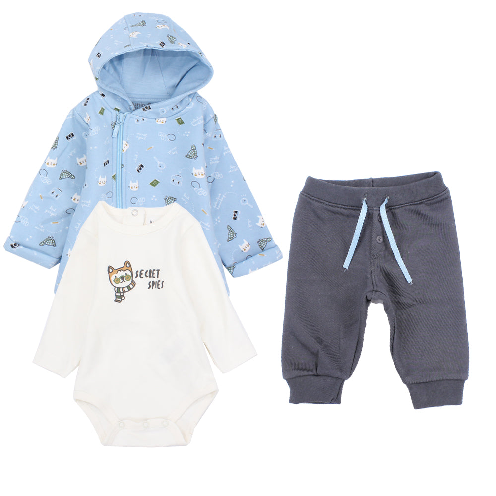 Long-Sleeved 3-Piece Pajama - Ourkids - Junior