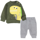 Long-Sleeved Baby Dino Fleeced Pajama - Ourkids - Al Sayad