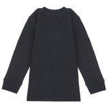 Long-Sleeved Black Thermal Underwear Set - Ourkids - Ourkids