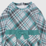 Long-Sleeved Checkered Dress - Ourkids - Quokka